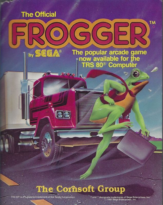 Frogger box art for Sega Genesis